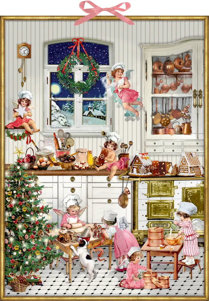 Nostalgische Weihnachtsbäckerei, Zettel-Adventskalender