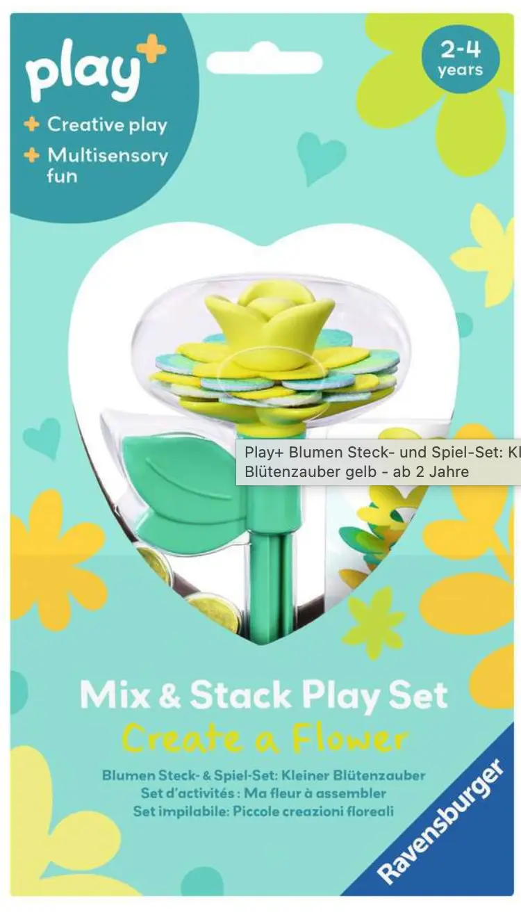 play+ ⎮ Blumen Steck- und Spiel-Set