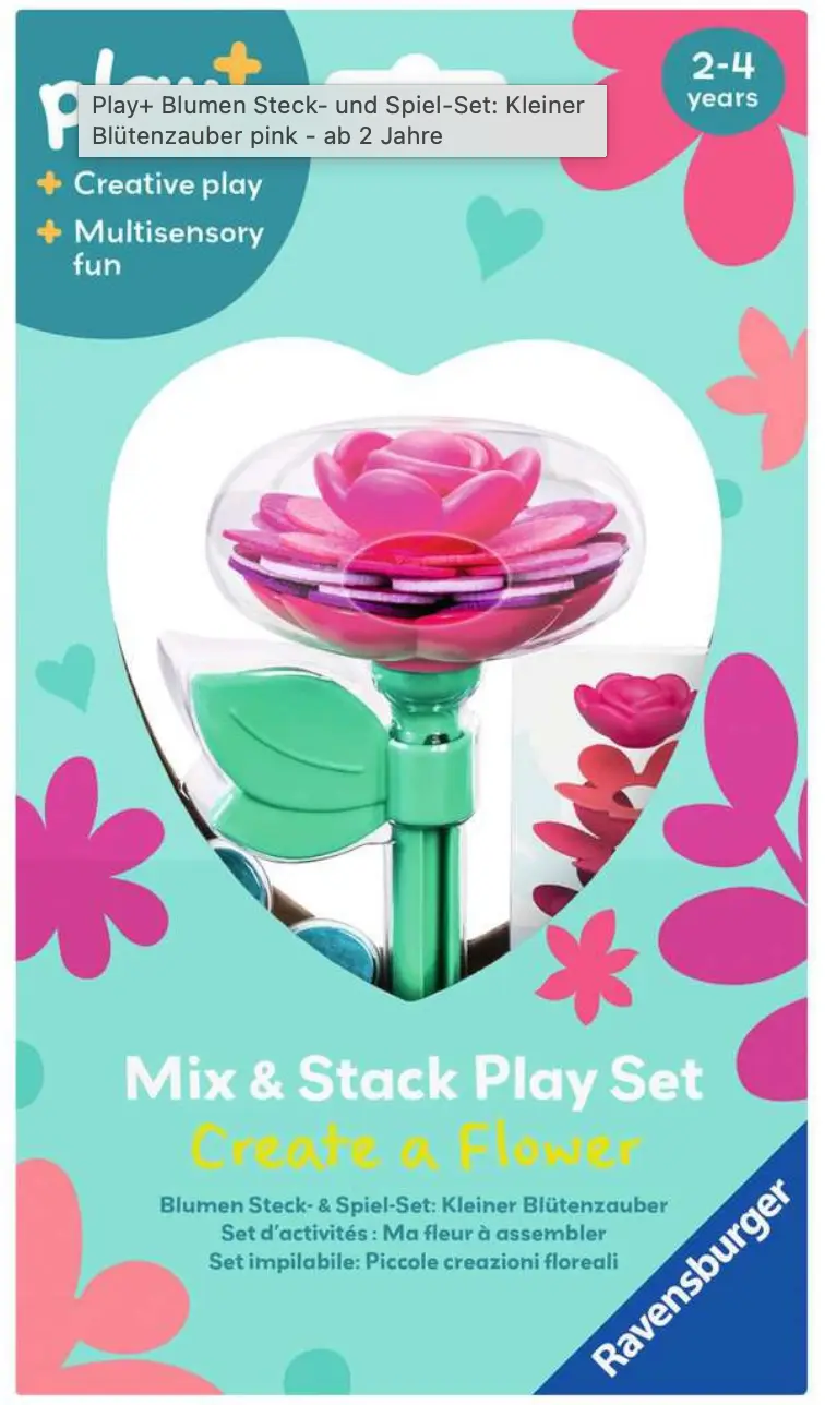 play+ ⎮ Blumen Steck- und Spiel-Set