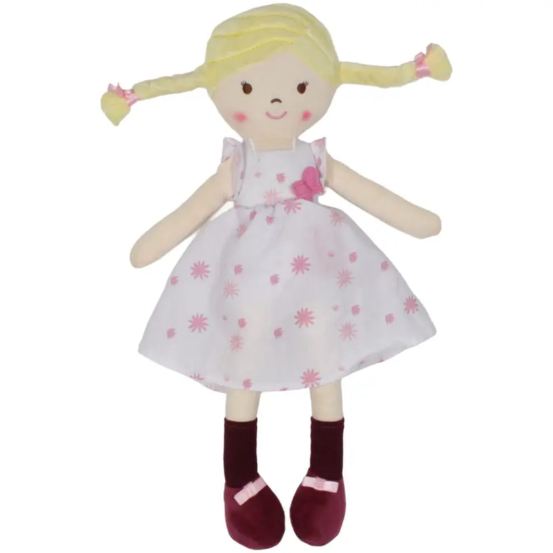 Playtive, blondes Mädchen mit Blumenkleid