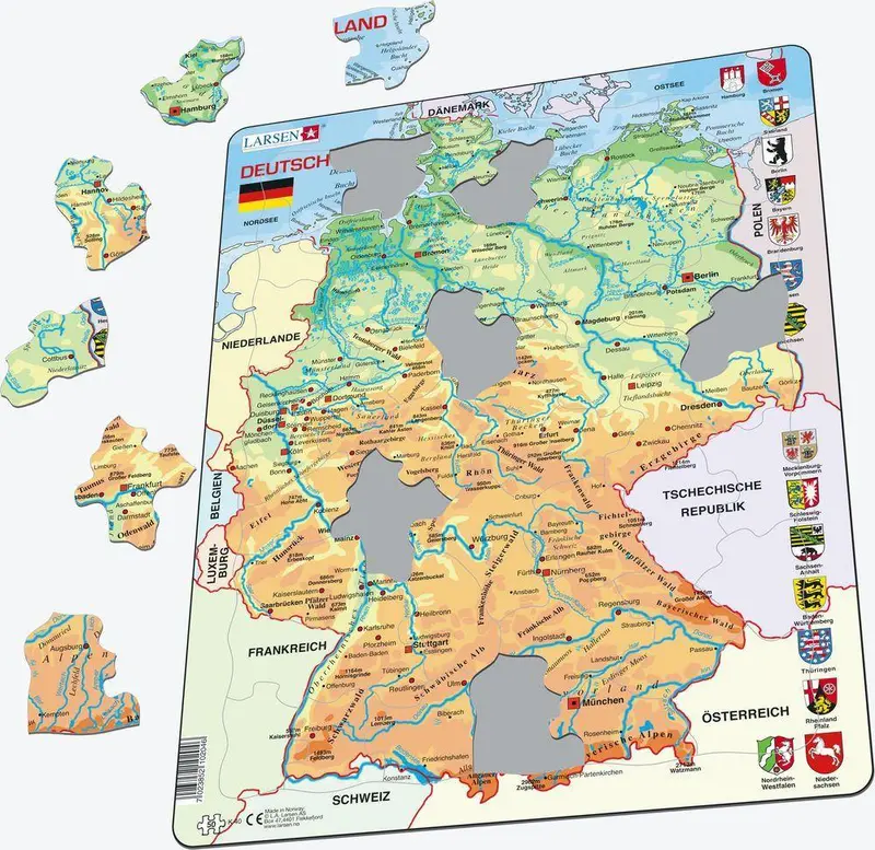 Puzzle - Deutschland (physisch)