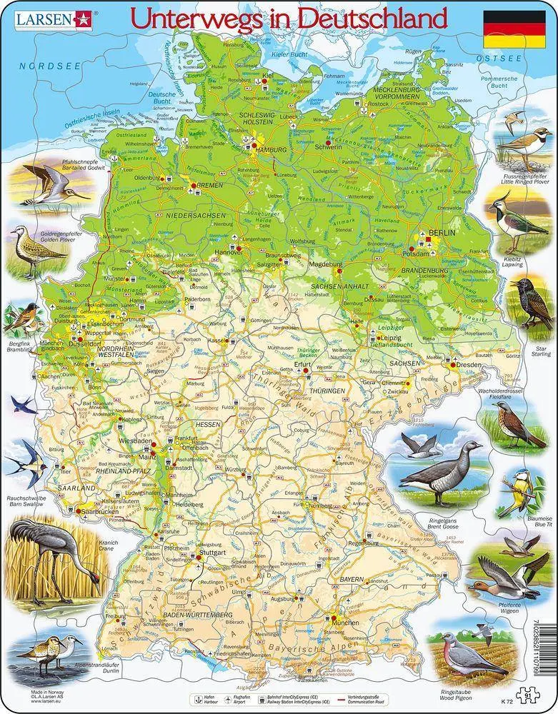 Puzzle - Unterwegs in Deutschland