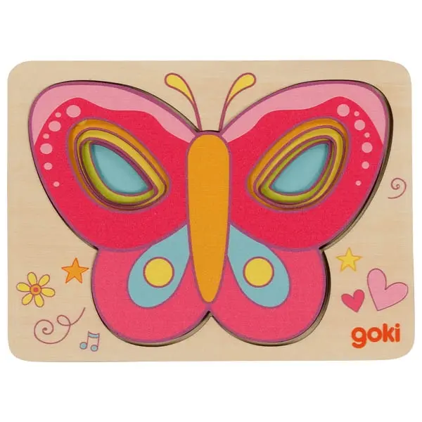 Schichtenpuzzle Schmetterling