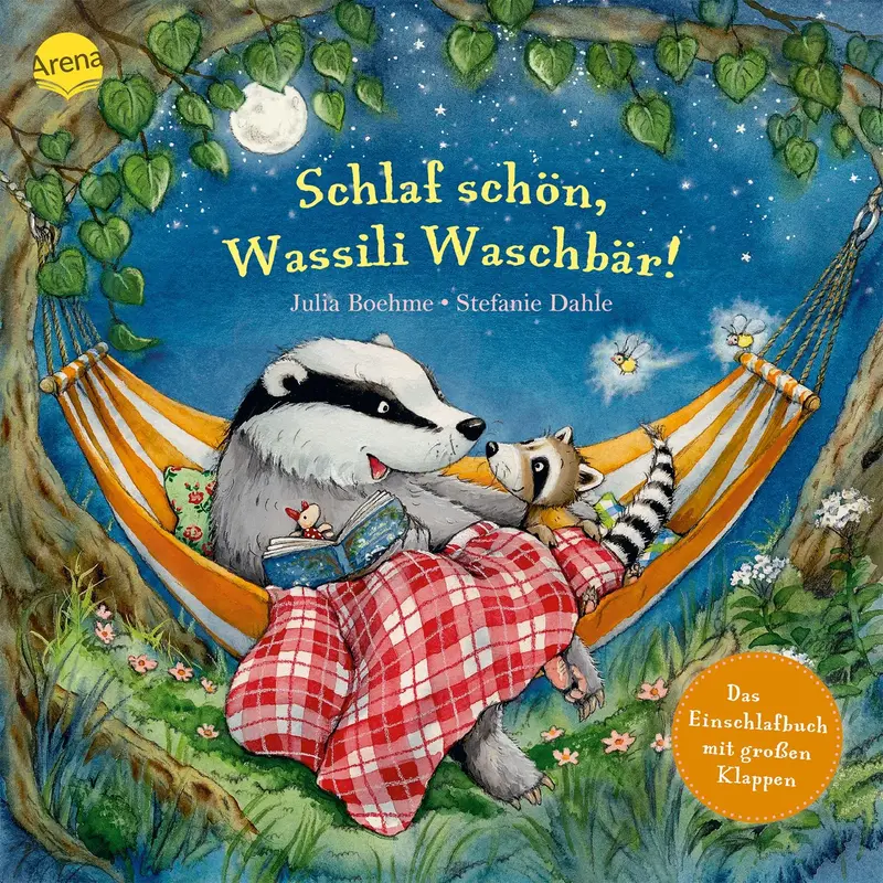 Schlaf schön, Wassili Waschbär! Das Einschlafbuch mit großen Klappen