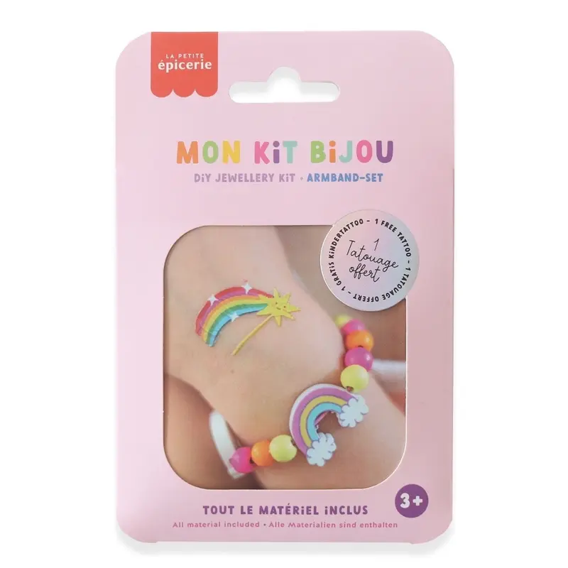 Schmuck basteln Kids - Armband Regenbogen