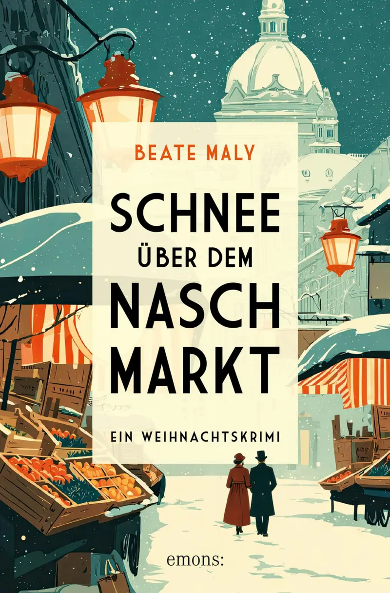 Schnee über dem Naschmarkt