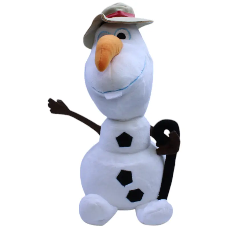 Schneemann Olaf mit Hut und Wanderstock aus Disney Frozen