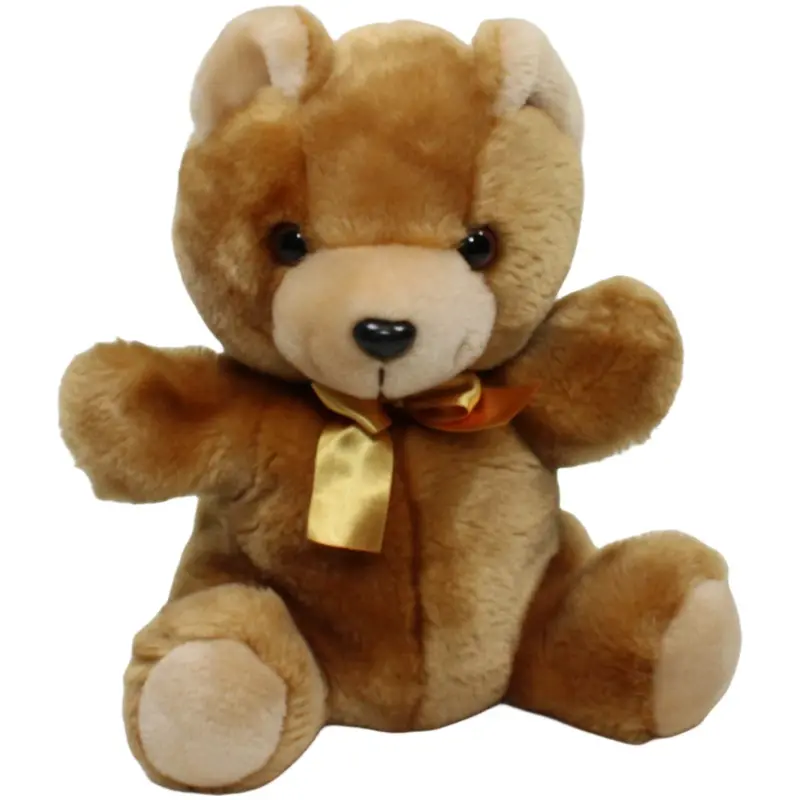 Schöner Teddy mit goldener Schleife