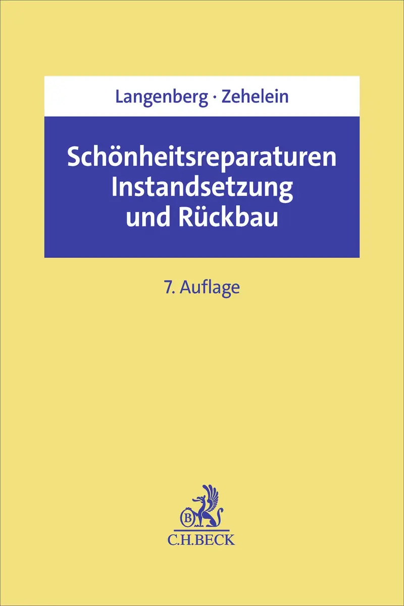 Schönheitsreparaturen, Instandsetzung und Rückbau