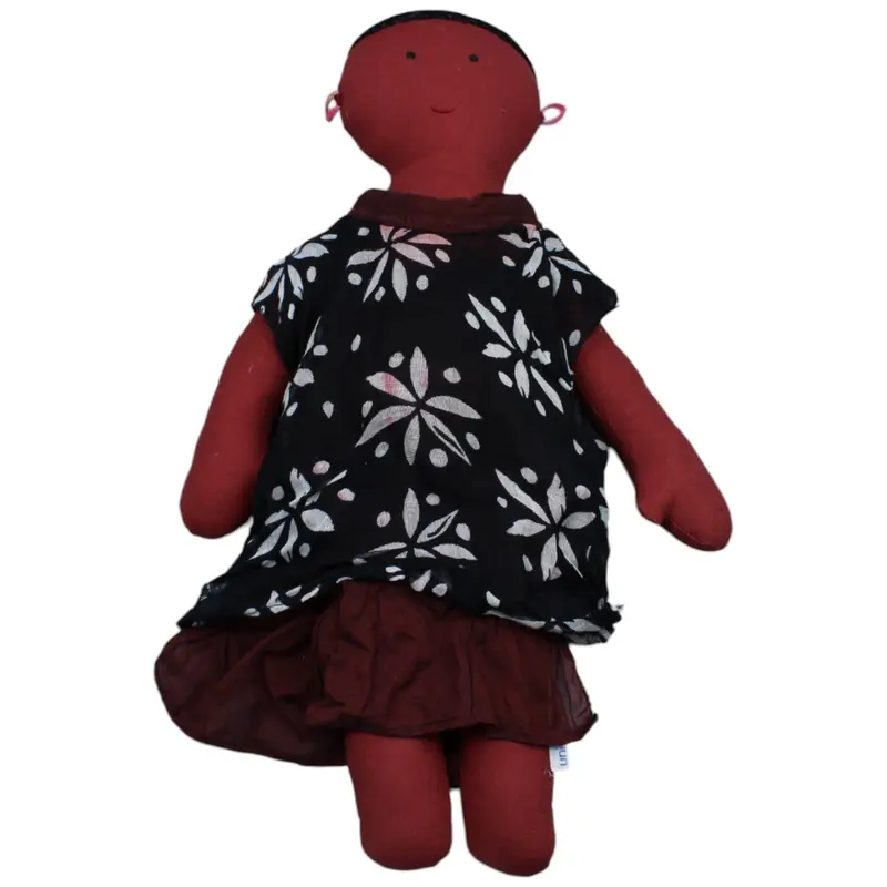 Schwarze Frau mit Kleid