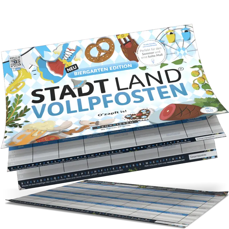 STADT LAND VOLLPFOSTEN® - Biergarten Edition - "O'zapft is!"