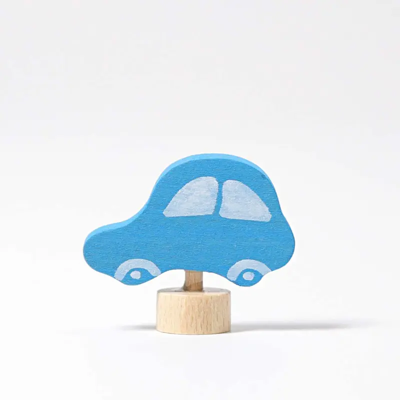 Steckfigur blaues Auto