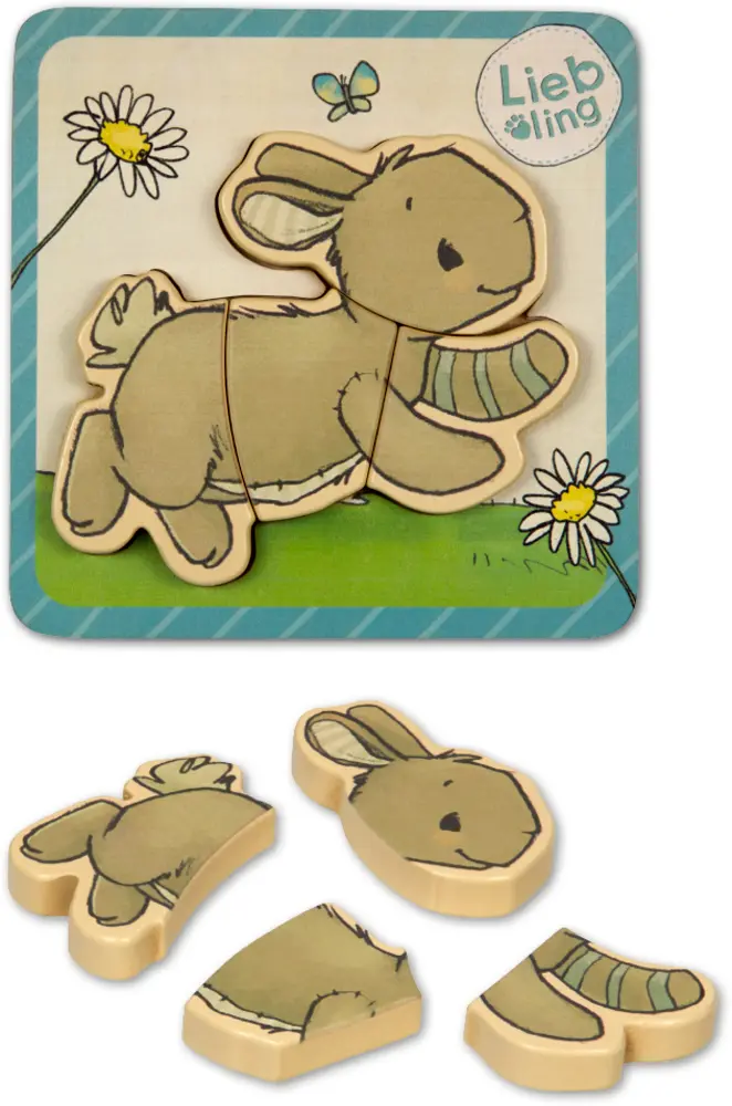 Steckpuzzle (4 T.) - Liebling (J. Tourlonias)