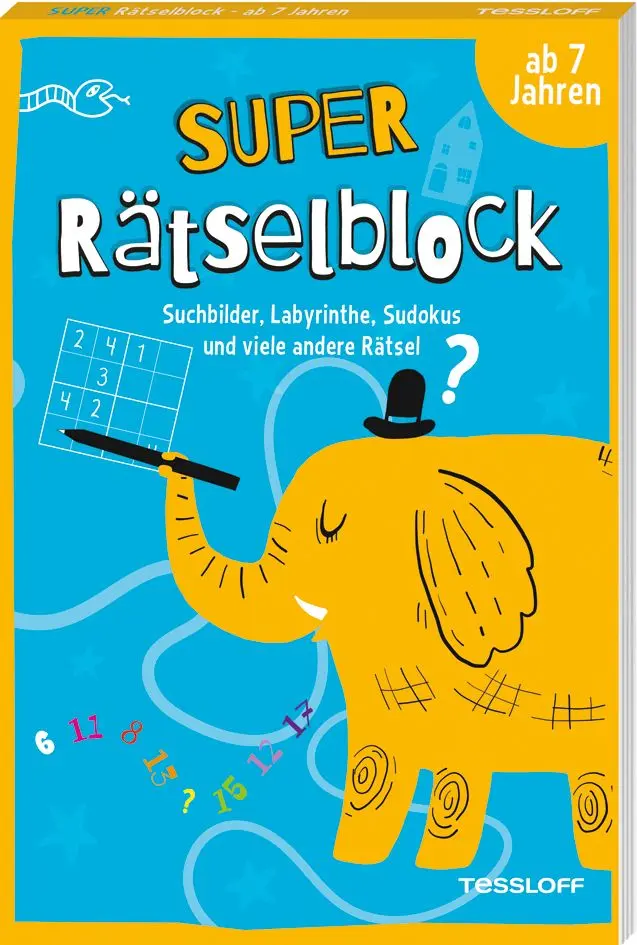 Super Rätselblock ab 7 Jahren