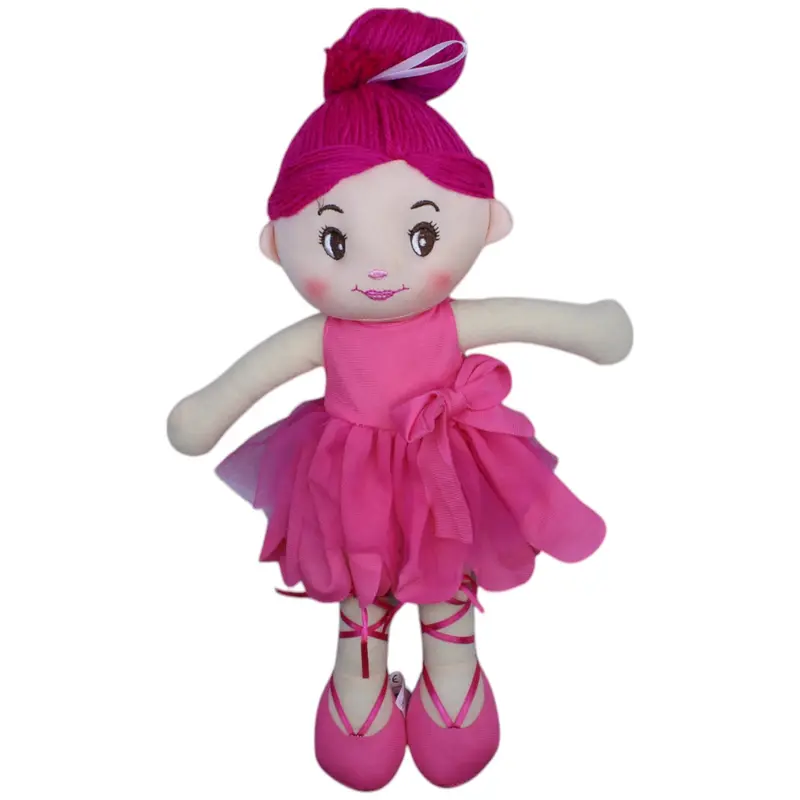 Süße Ballerina mit pinkem Kleid