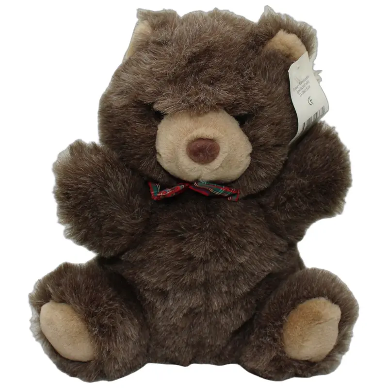 Süßer brauner Bär mit roter Schleife