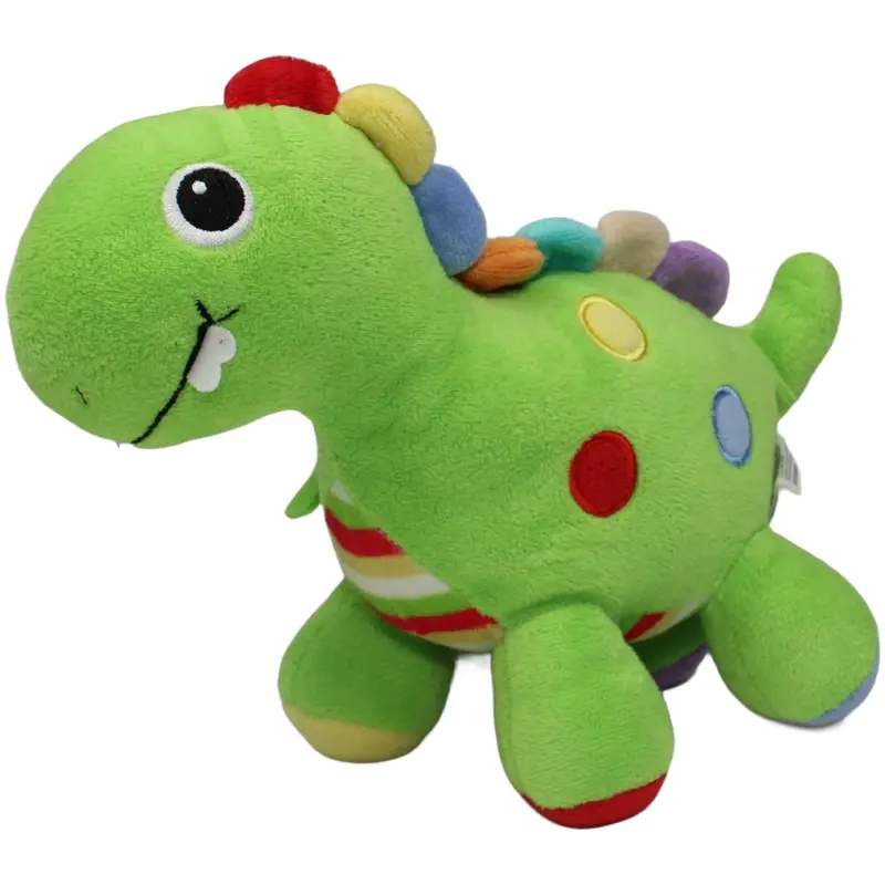 Süßer Dino mit Rassel, grün