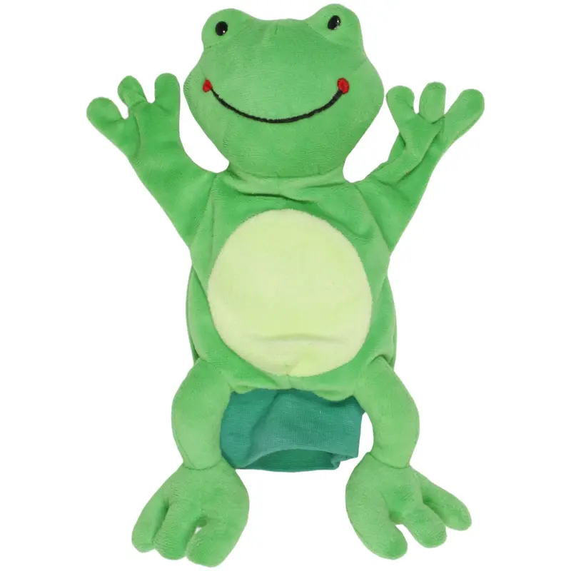 Süßer Frosch mit gelben Bauch, grün