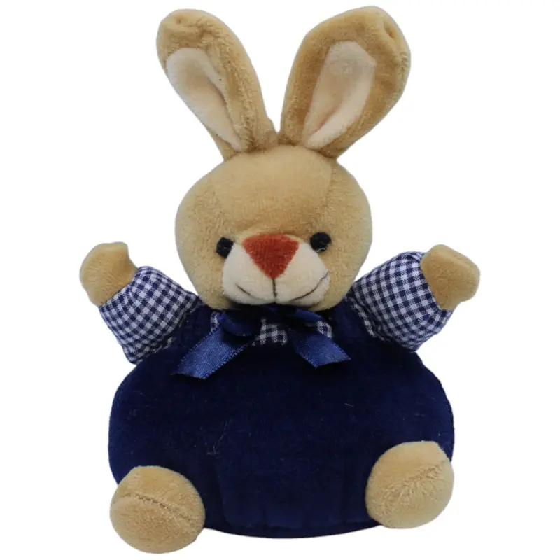 Süßer Hase in dunkelblauer Latzhose