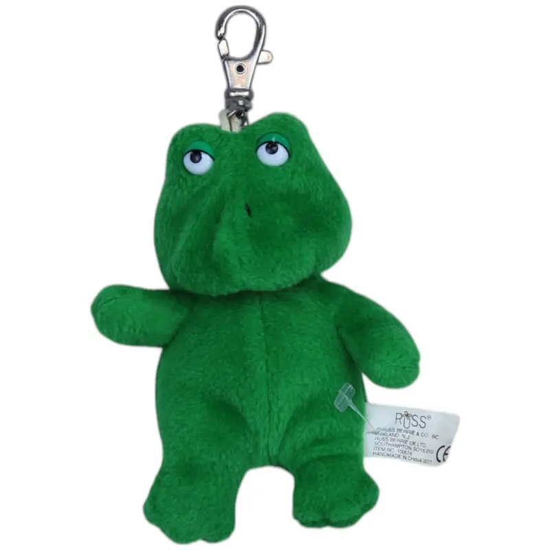 Teddybär im Frosch-Kostüm