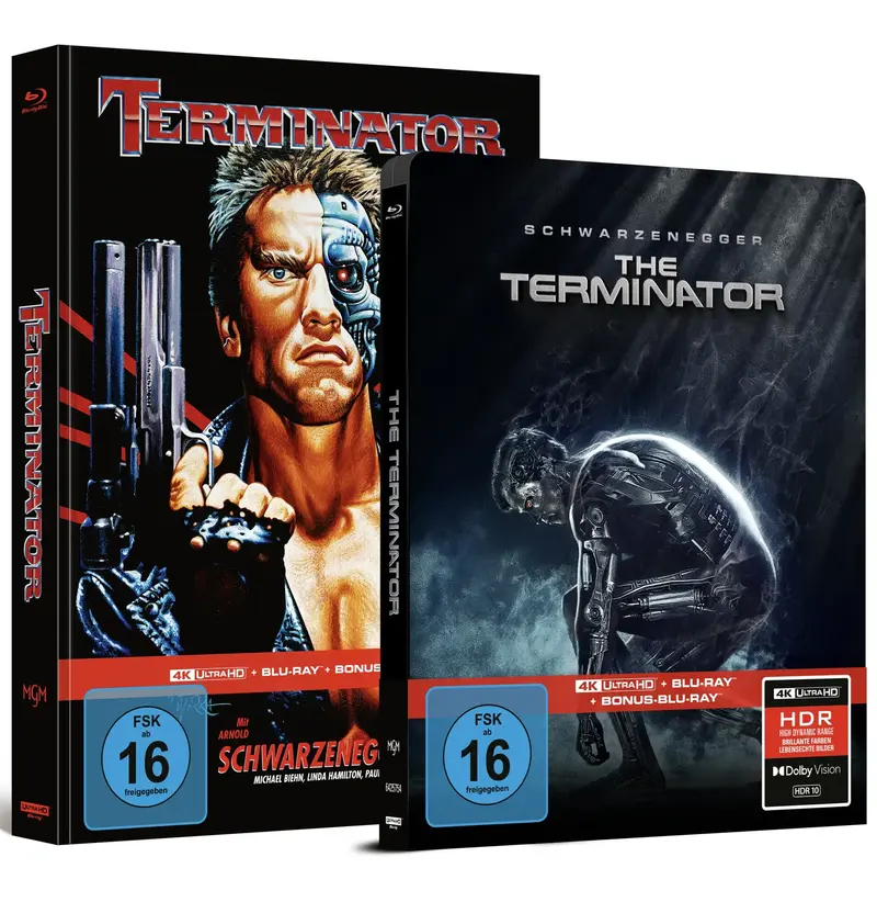 The Terminator (1984) – Mediabook Cover B + SteelBook Cover B - 4K UHD Blu-ray
