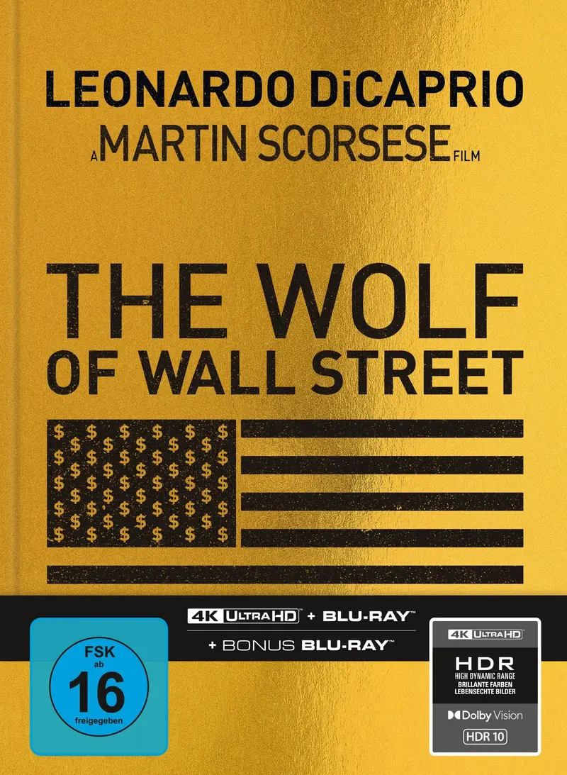 The Wolf of Wall Street - Limited Edition - Mediabook A - 4K UHD + Blu-ray