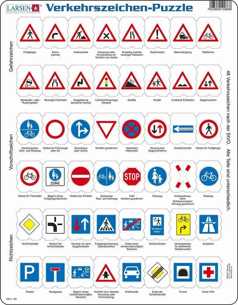 Verkehrszeichen-Puzzle