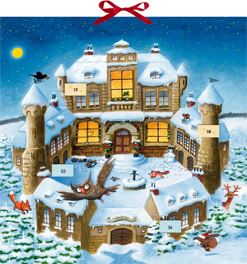 Weihnachtsraub auf Burg Felsenfest, Zettel-Adventskalender