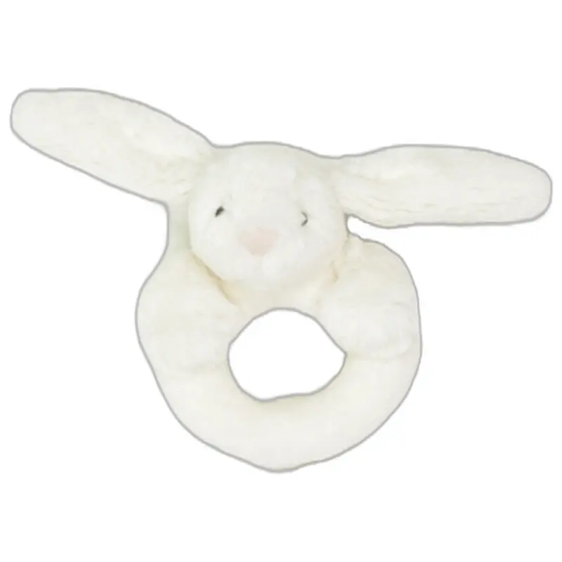 Weißer weicher Hase mit langen Ohren