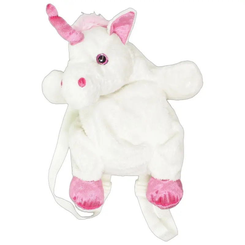 Weißes Einhorn rosa Mähne & Glitzeraugen