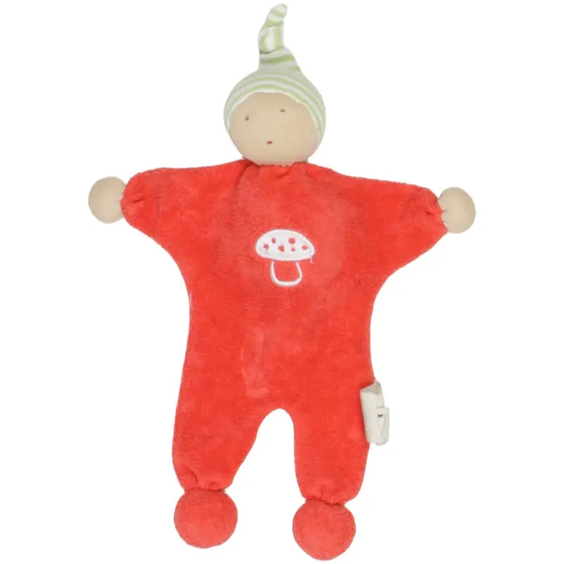 Wichtel mit Pilz, rot