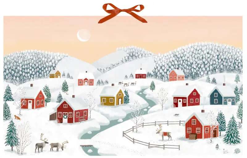Winterhäuser, Wand-Adventskalender