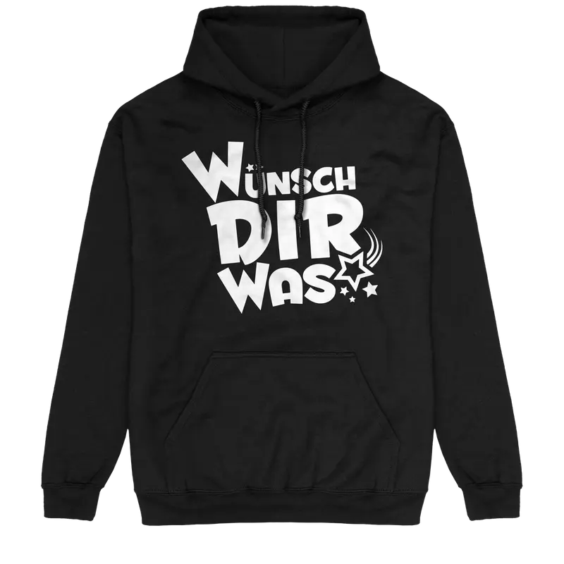 Wünsche Dir Was - Logo Hoodie schwarz