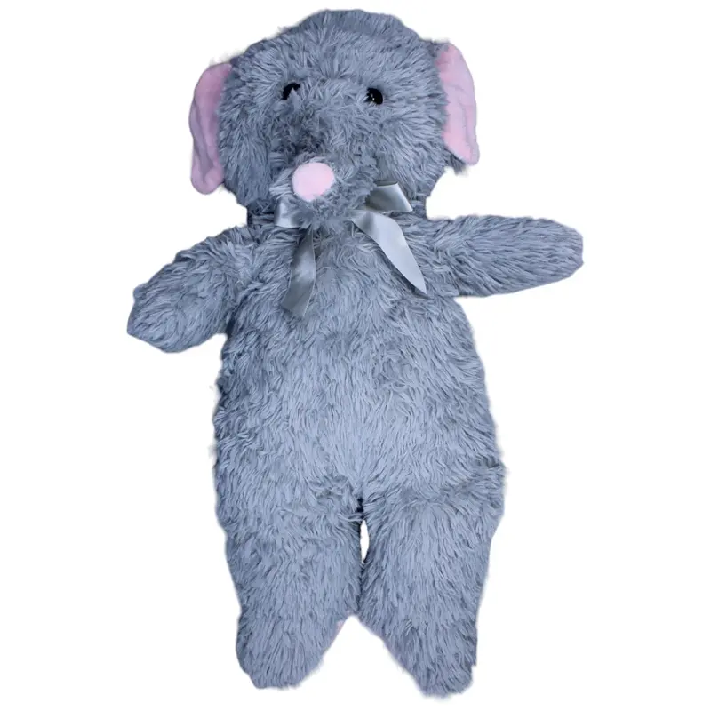 XL Elefant mit Schleife, grau