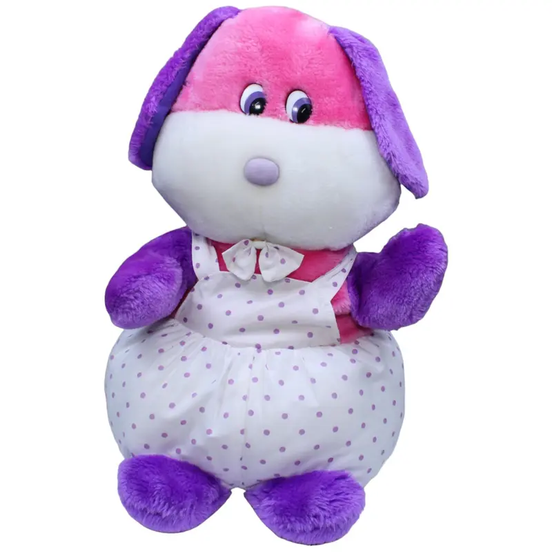 XL Hund mit Latzhose, rosa-lila