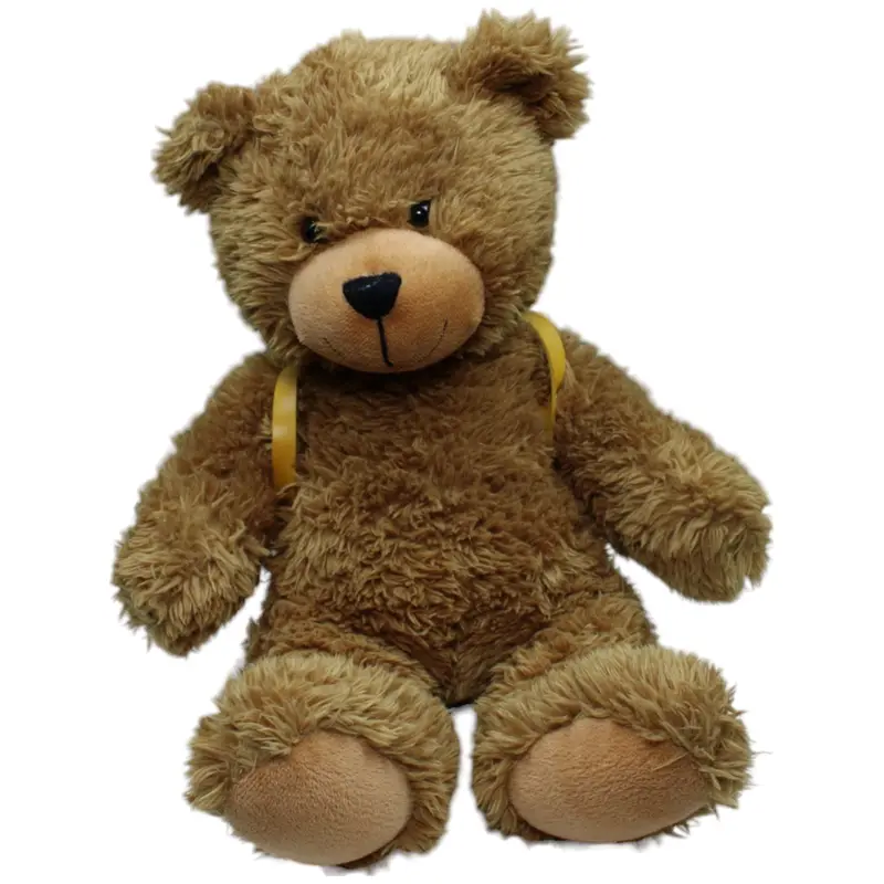 XL Teddybär mit gelber Schultasche