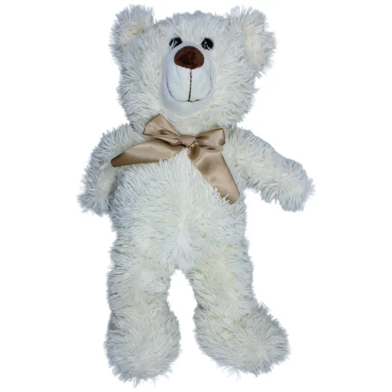 XL Teddybär mit Schleife, weiß