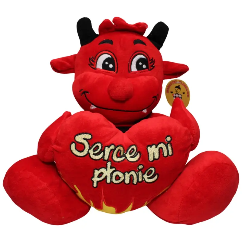 XL Teufel mit Herz "Serce mi ptonie"