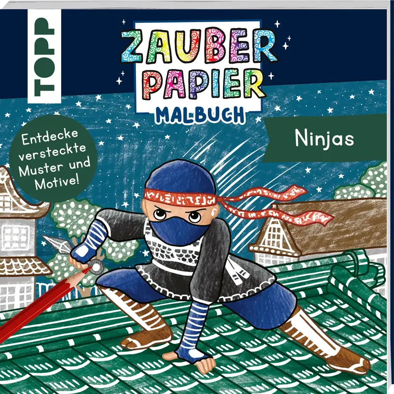 Zauberpapier Malbuch Ninjas