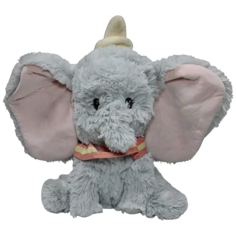Zotteliges Elefantenbaby Dumbo, sitzend