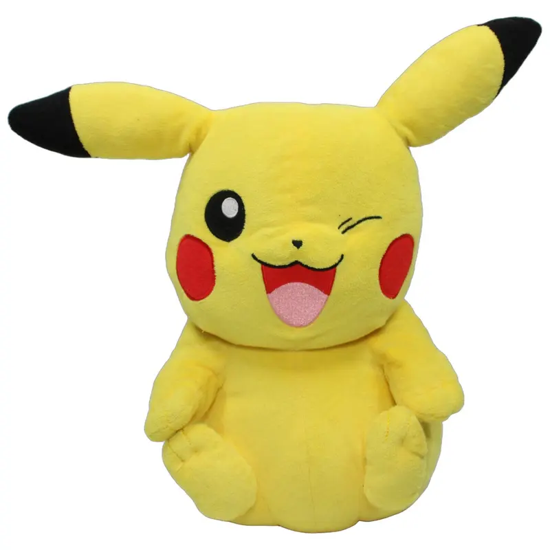 Zwinkerndes XL Pikachu aus Pokémon, sitzend